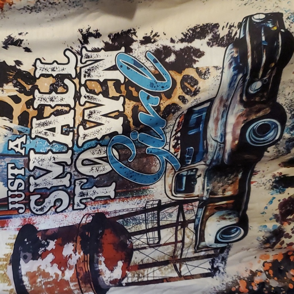 New just a small town girl sublimation shirt